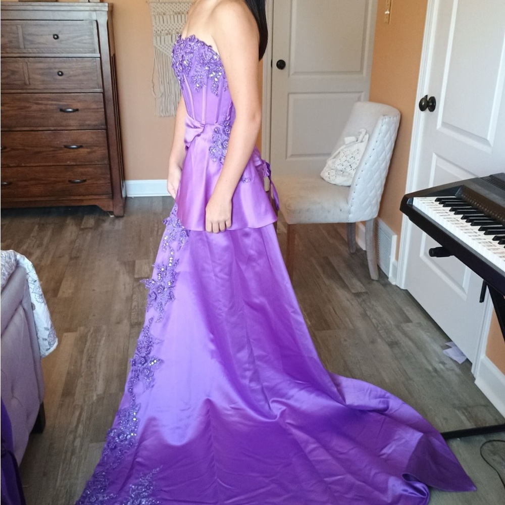 Light Purple Prom Dress with Flare